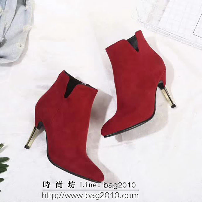 DIOR迪奧 專櫃同步新款 超仙氣質 酒紅色 高跟女靴 QZS2068